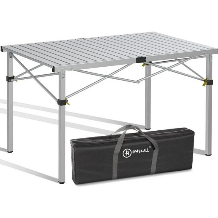 HOMECALL Klapptisch Campingtisch Klappbar Balkontisch Gartentisch Tragbar Outdoor Tisch, Robust, stabil, für 4-6 Personen – Bild 4