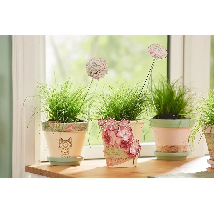 VBS Blumentopf Terrakottatopf mit Untersetzer, 10 Paar – Bild 4