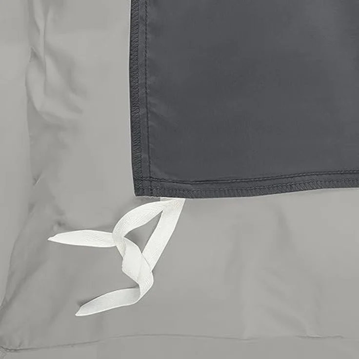 Utopia Bedding Bettwäsche 135x200 Set - Mikrofaser Bettbezug 135x200 cm + 1 Kissenbezug 80x80 cm - Dunkelgrau/Hellgrau – Bild 4