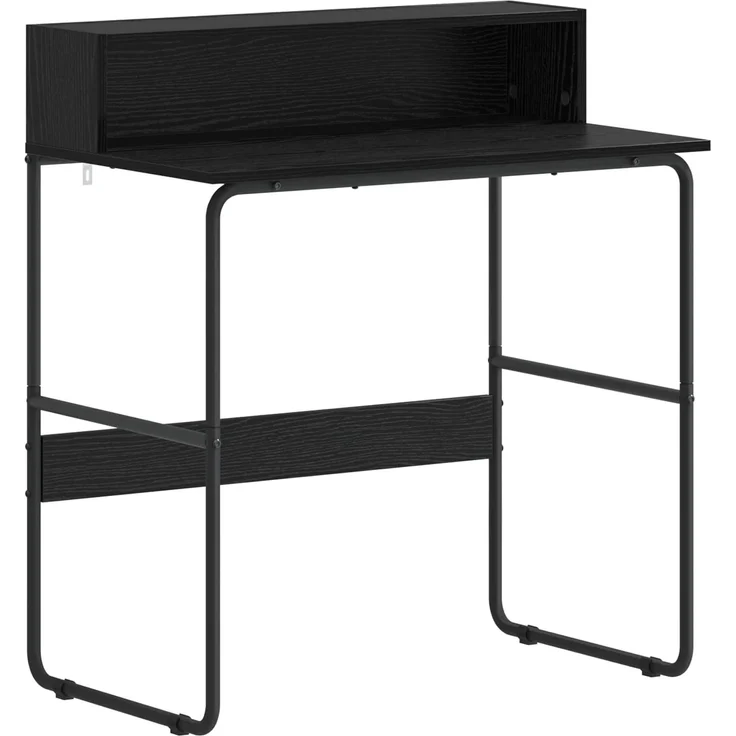 vidaXL Schreibtisch mit Stauraum Schwarz Eichen-Optik 80 x 50 x 91 cm 8008020 – Bild 2