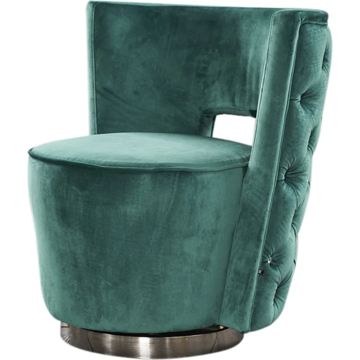 KAWOLA Sessel SENSO Stoff Velvet grün 77 x 67 x 77 cm – Bild 3