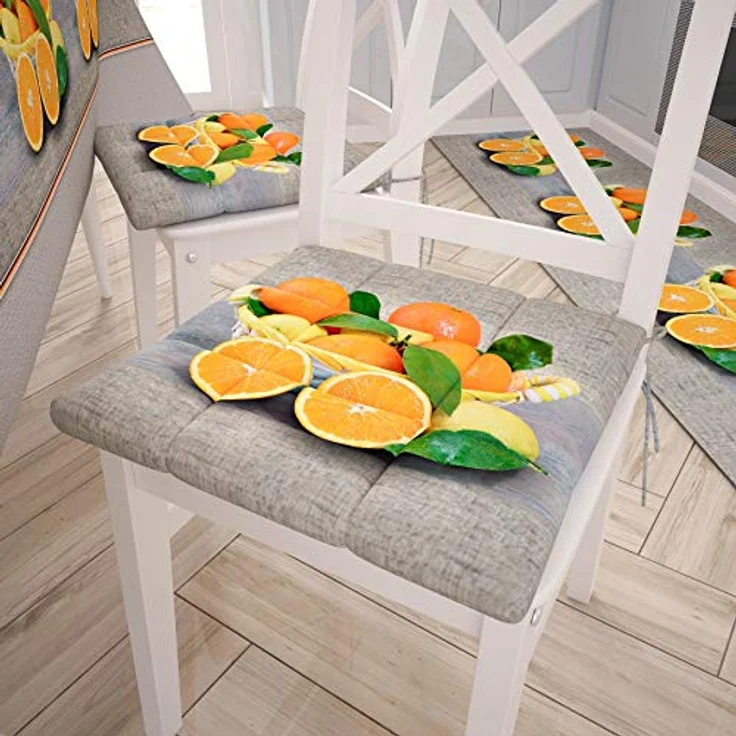 PETTI Artigiani Italiani - Teppich für Küche, rutschfest und waschbar, 52 x 100 cm, Design Orangen, 100% Made in Italy – Bild 4