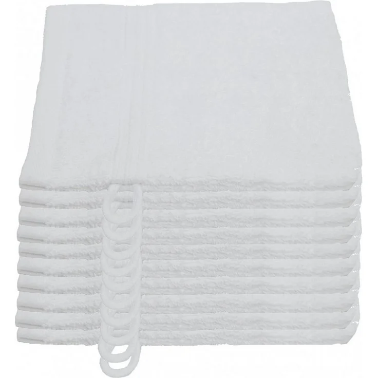 Julie Julsen Waschhandschuh 10-Waschhandschuh-Weiss-Waschhandschuh 15 x 21 cm (10-tlg) – Bild 1