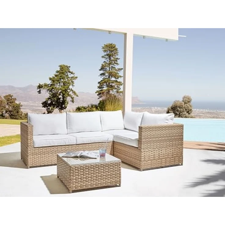 Lounge Set AVOLA Cremeweiß – Bild 2