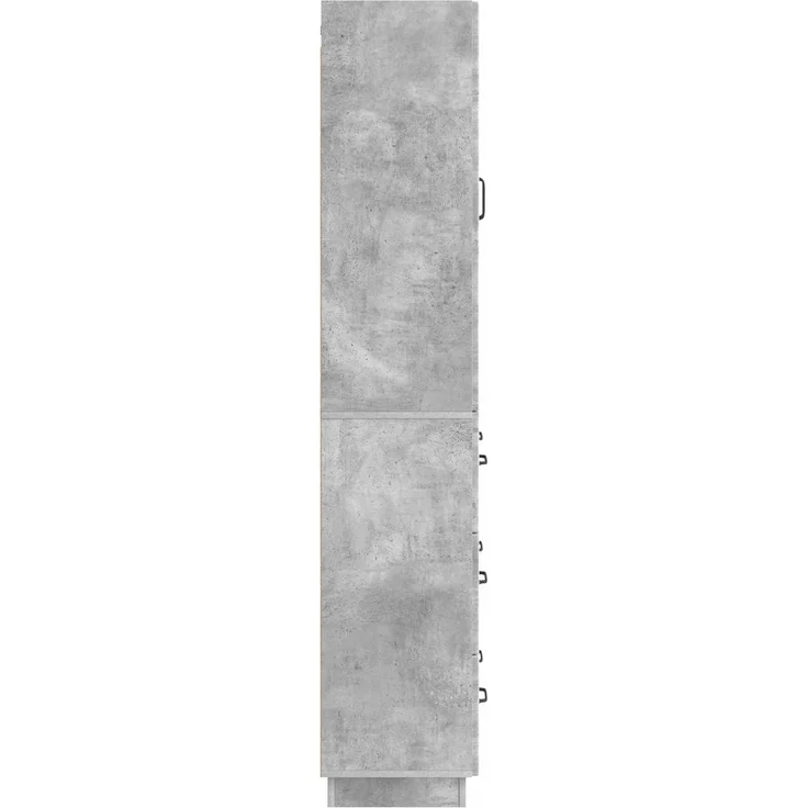 vidaXL Schrankset 2 pcs Betongrau 66 x 34,5 x 87 cm Holzwerkstoff 3416802 – Bild 5