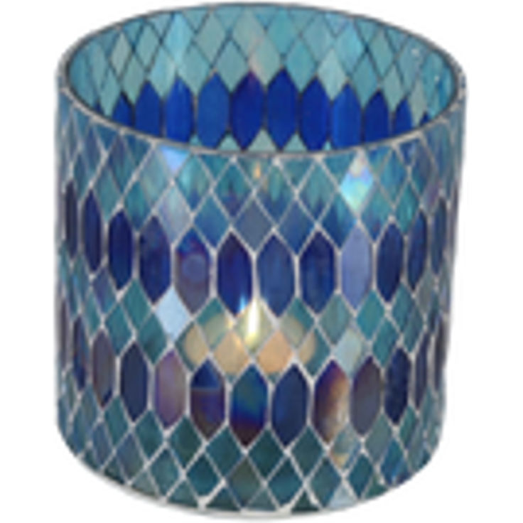 Marokkanisches Mosaik Windlicht Rayan Dunkelblau M – Bild 13
