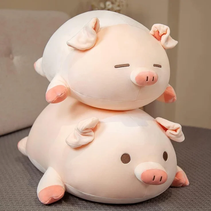 1 Stück – Plüschkissen in Schweinchenform, süßes Kuschelkissen, Geschenk für Kinder, 40 cm – Bild 5