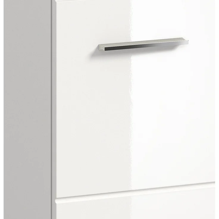 Badezimmer-Set >Ice< in Weiß / Weiß Hochglanz - 135x185x46cm (BxHxT) – Bild 7