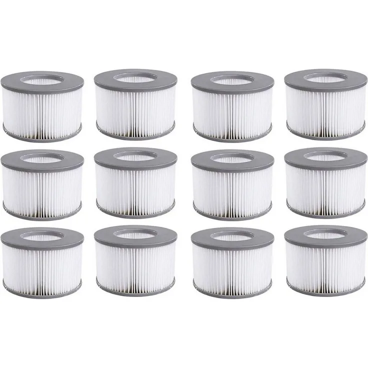 FELIXLEO Kartuschen-Filterpumpe Ersatzfilter für MSPA Whirlpool zubehör für MSPA FD2089 (12 St)