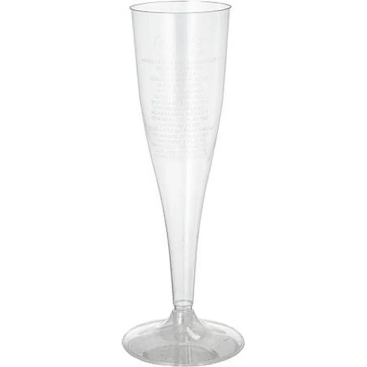10 Stiel-Gläser für Sekt, PS 0,1 l Ø 4,8 cm · 19,9 cm glasklar einteilig