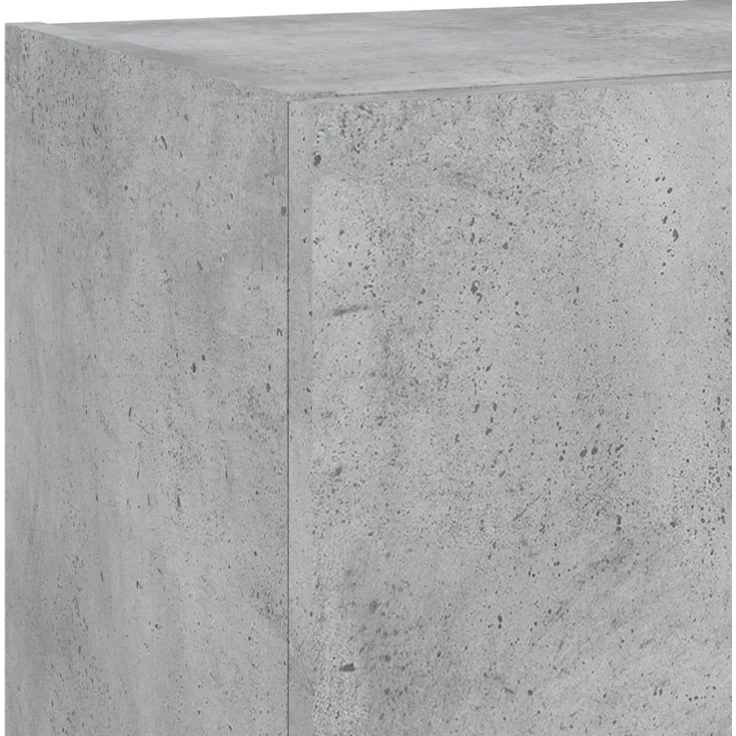 vidaXL 5-tlg. Wohnwand mit LED-Beleuchtung Betongrau Holzwerkstoff 3216693 – Bild 10