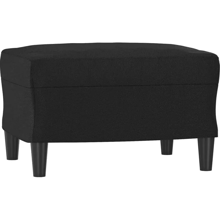 vidaXL Fußhocker Schwarz 60 x 50 x 41 cm Kunstleder [349287]