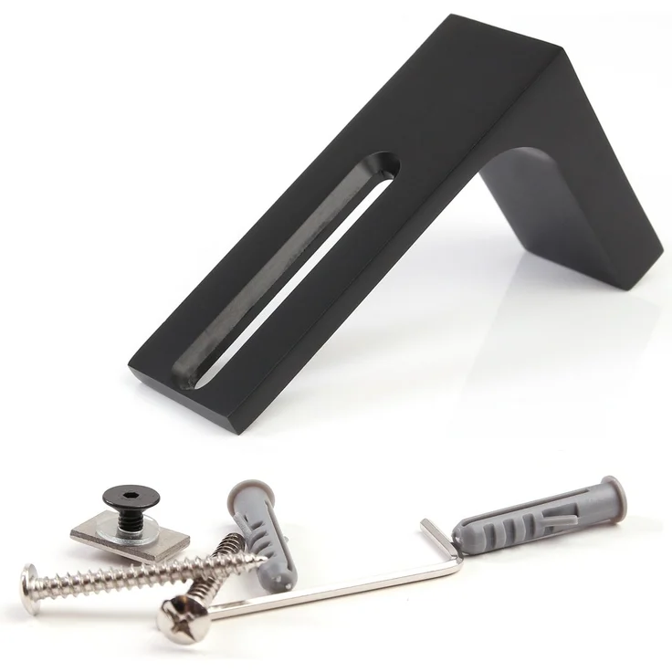 Deco-Raum® Gardinenschiene Innenlauf Loft | Befestigung: Wandträger | Größe: 420cm | Material: Aluminium | Farbe: Schwarz – Bild 6