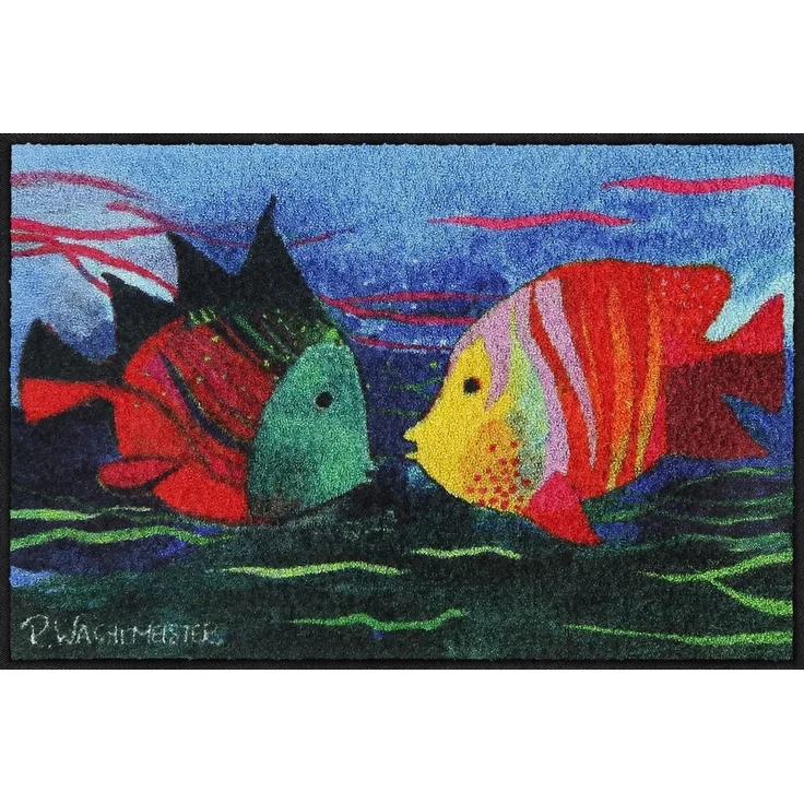Salonloewe Fußmatte Fußmatte 50x75 Love under the Sea, Eingangsmatte normal, Höhe: 500 mm – Bild 1