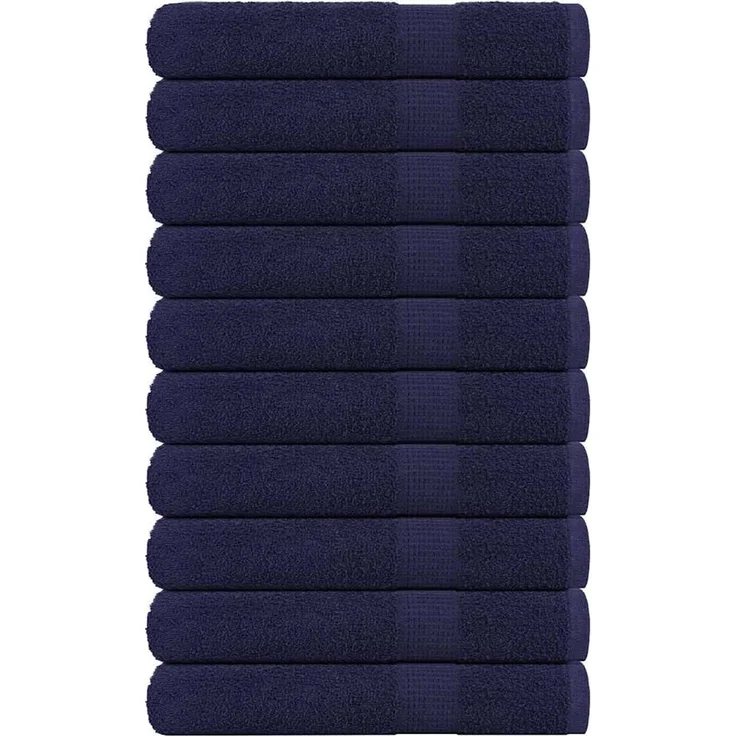 vidaXL Saunatücher FROGN 10 Stk. Marineblau 80x200 cm 360 g/m² 136793 – Bild 1
