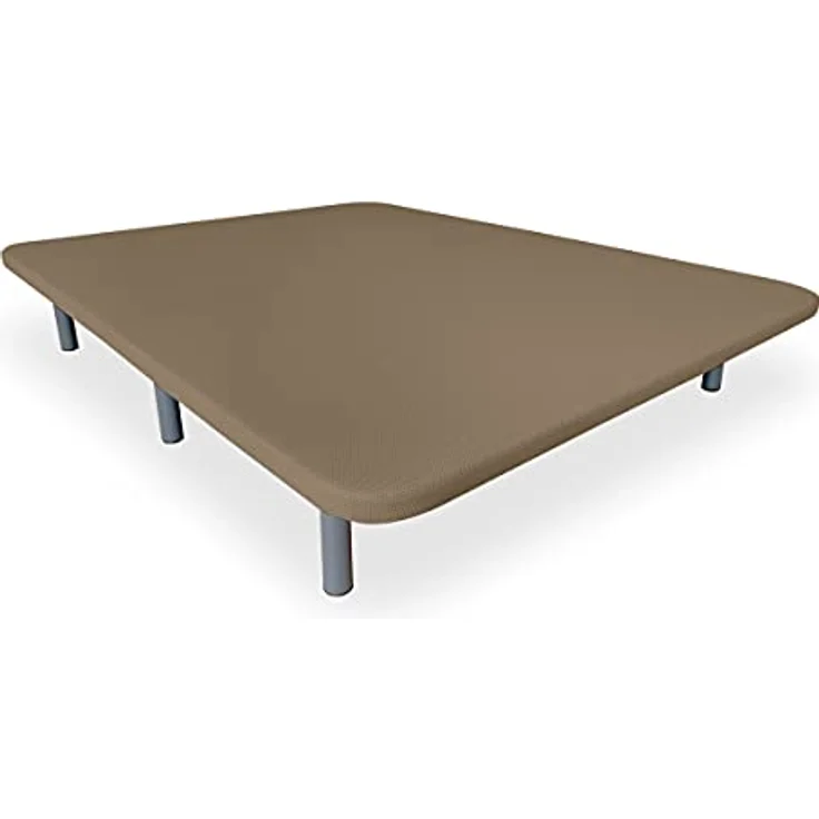 DUÉRMETE ONLINE 3D-Polsterung, verstärkt, geräuschfrei, mit 5 Verstärkungsstäben, viskoelastisch, Bio Nature + 6 Metallfüße, 27 cm, 105x190, Beige – Bild 7