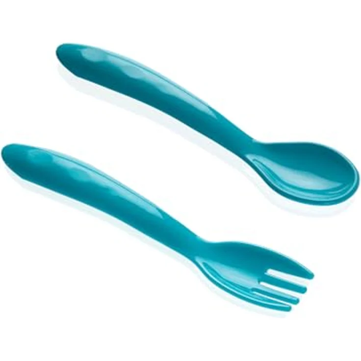 Babyjem Baby Gabellöffel Set Gabel Löffel für Babys Kleinkinder Besteckset, Blau – Bild 5