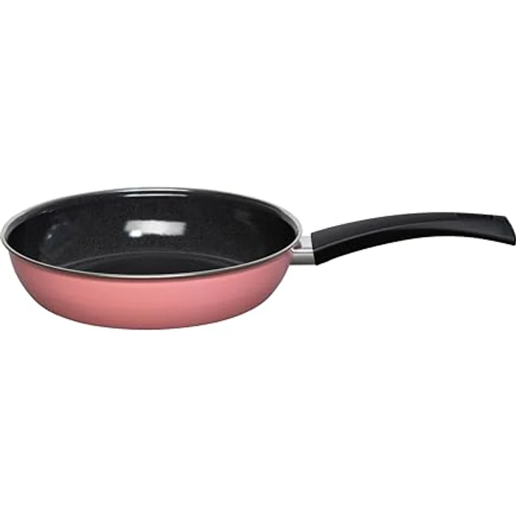 Riess-Kelomat Emaillepfanne Ø24cm, Pink, langlebig mit gleichmäßiger Hitzeverteilung und Kochkomfort – Bild 1