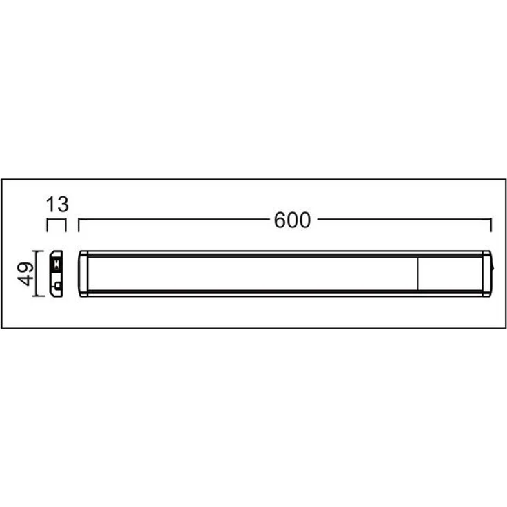 TRANGO LED Unterbauleuchte, Dimmfunktion, 2533 LED Unterbaulampe 4-Stufen dimmbar *SUN* Lichtleiste, Küchenunterbau Beleuchtung 600mm lang 12 Watt 230V in Titan/weiß inkl. Touchdimmer ON/Off Schalter 3000K warmweiß Led Leiste, Aufbauleuchte, Schrankbel... – Bild 4