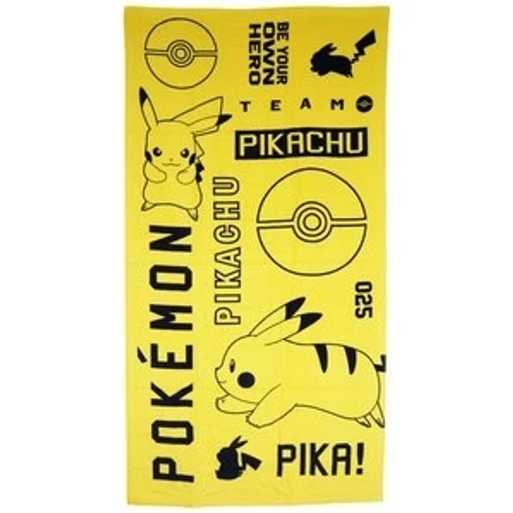 POKÉMON Strandtuch Pokemon Pikachu Badetuch Strandtuch XL 70x140 cm 100% Baumwolle – Bild 5