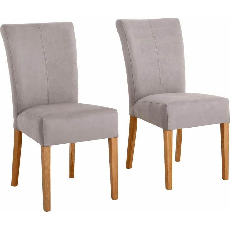Home affaire Esszimmerstuhl Queen Polsterstuhl (Set, 2 St), verschiedene Bezüge, Gestell Massivholz – Bild 5