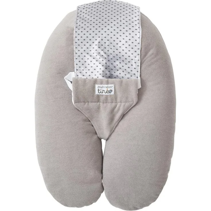 Tineo Multirelaxkissen Frottee, grau/hellgrau