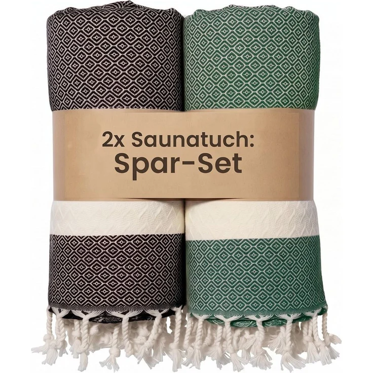 furora HOLIDAY Saunatuch Saunahandtuch Saunatuch Damen + Herren, Hamamtuch groß 100x200 XXL – Bild 1