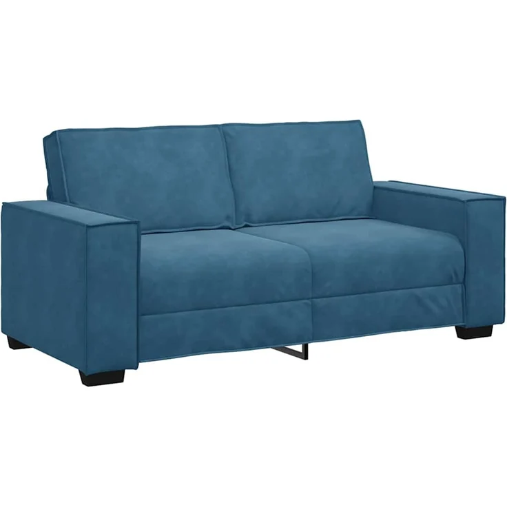 vidaXL 2-Sitzer-Sofa Blau 180x78x84 cm Samt 4105029 – Bild 1