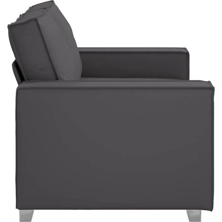 vidaXL Zweisitzer-Sofa Grau 160 cm Kunstleder 4105047 – Bild 3