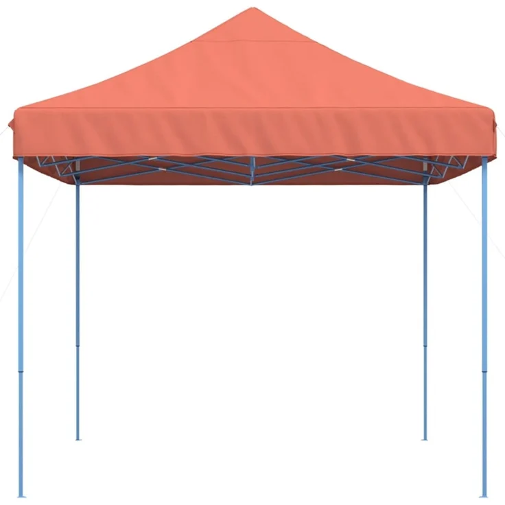 Partyzelt Faltbar, Gartenzelt Pop-Up Terrakottarot 410x279x315 cm – Bild 4