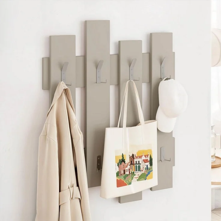 Decortie Wandgarderobe Wave, Aufhänger/ Hänger, 64 x 4 x 81 cm – Bild 2