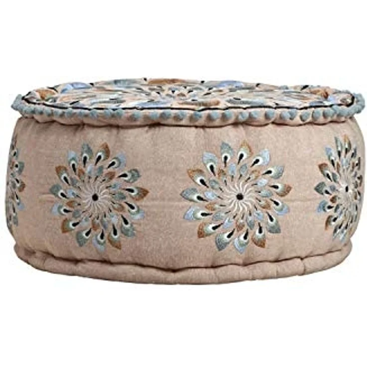 Marrakesch Orient & Mediterran Interior Pouf Orientalische Pouf Hocker Bodenkissen Deko Azet -2- (1-St), Handarbeit – Bild 5