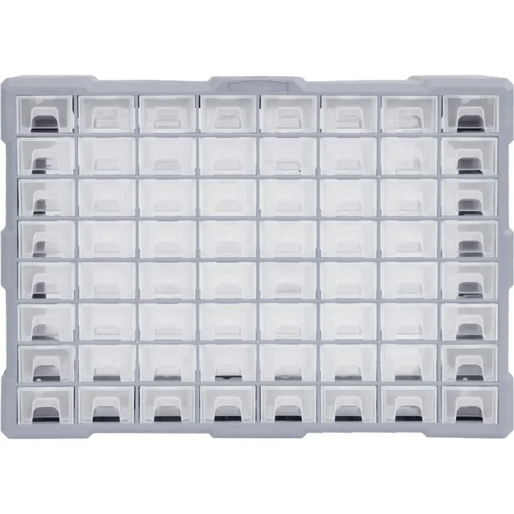vidaXL Multi-Schubladen-Organizer mit 64 Schubladen 52x16x37,5 cm 147580 – Bild 3