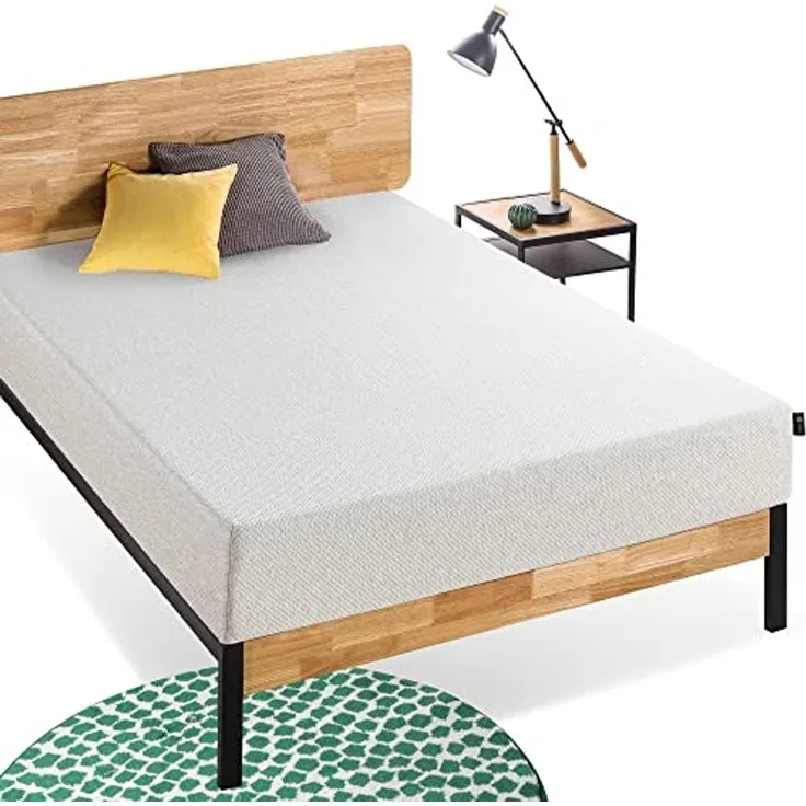 Zinus EU-FMS-10L Comfort Mattress, Foam/Fabric, Single