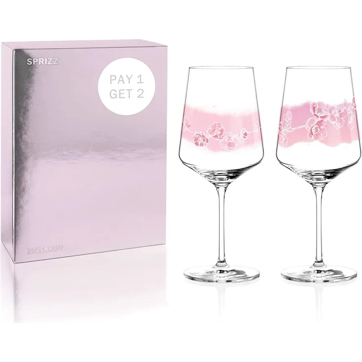 Ritzenhoff Gläser-Set Ritzenhoff 2er Set 544 ml Sprizz Glas Ø 93mm