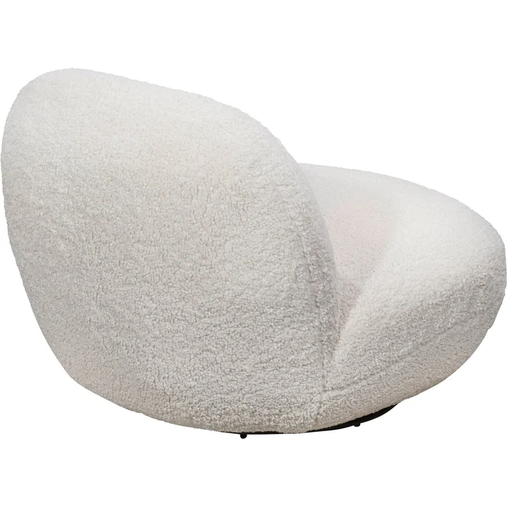 Drehsessel Chris ED Exciting Design Farbe Cream – Moderner Mikrofaser-Sessel mit Nosagfederung – Bild 3