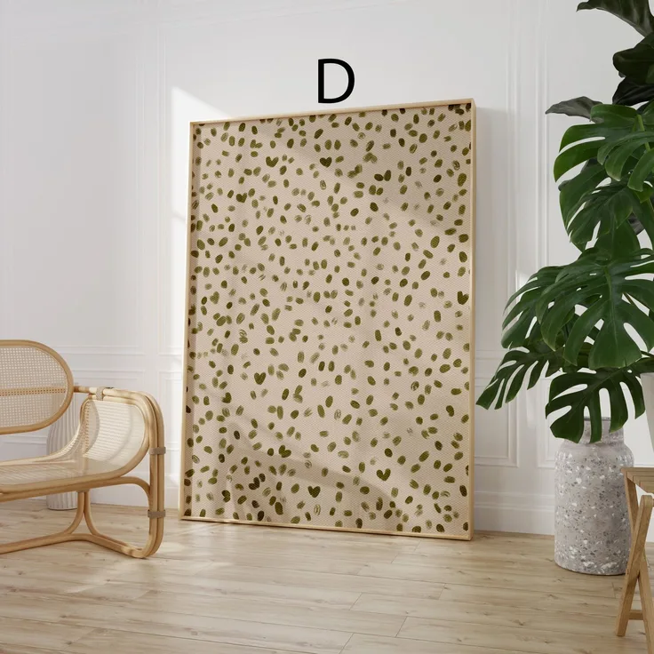 Blumen Poster · Vintage Wandbild · Boho Wanddeko · Geschenkidee · Dekoprint ohne Rahmen - D / 40x60 cm
