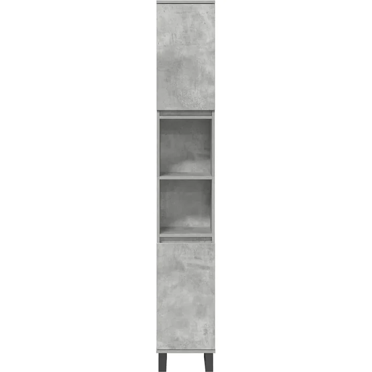 vidaXL 3-tlg. Badmöbel-Set Betongrau Holzwerkstoff 3324957 – Bild 4