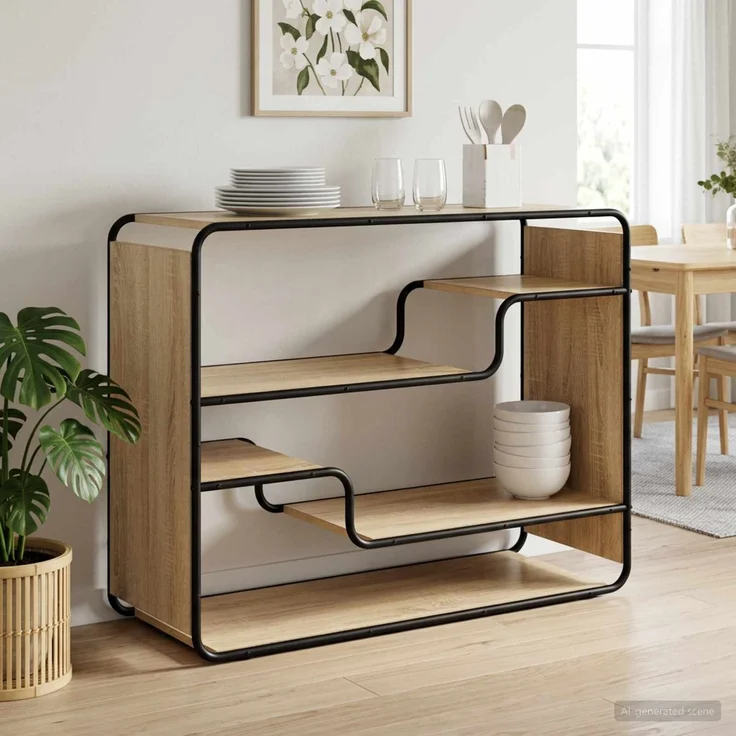 vidaXL Sideboard Sonoma-Eiche 98 x 37,5 x 75,5 cm Holzwerkstoff 8007913 – Bild 1
