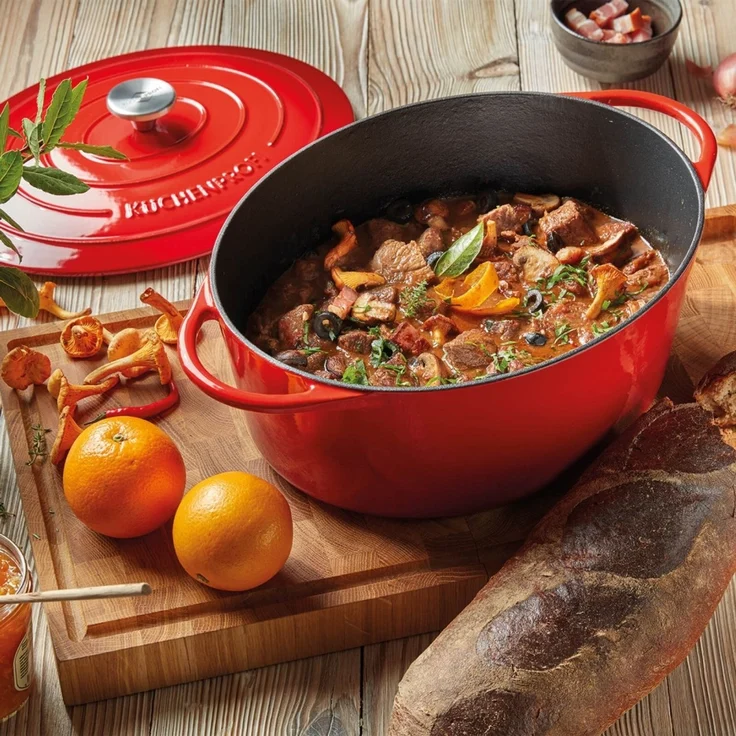 KÜCHENPROFI Bratentopf oval, 33 cm classic red PROVENCE – Bild 2