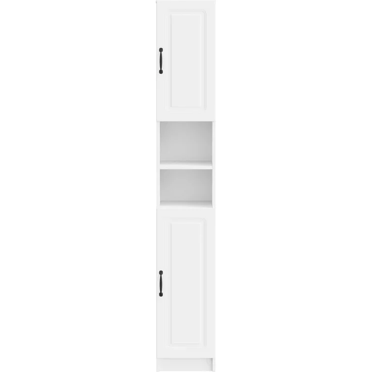 vidaXL Badezimmerschrank mit offenem Regal UTRECHT Weiß 897695 – Bild 3