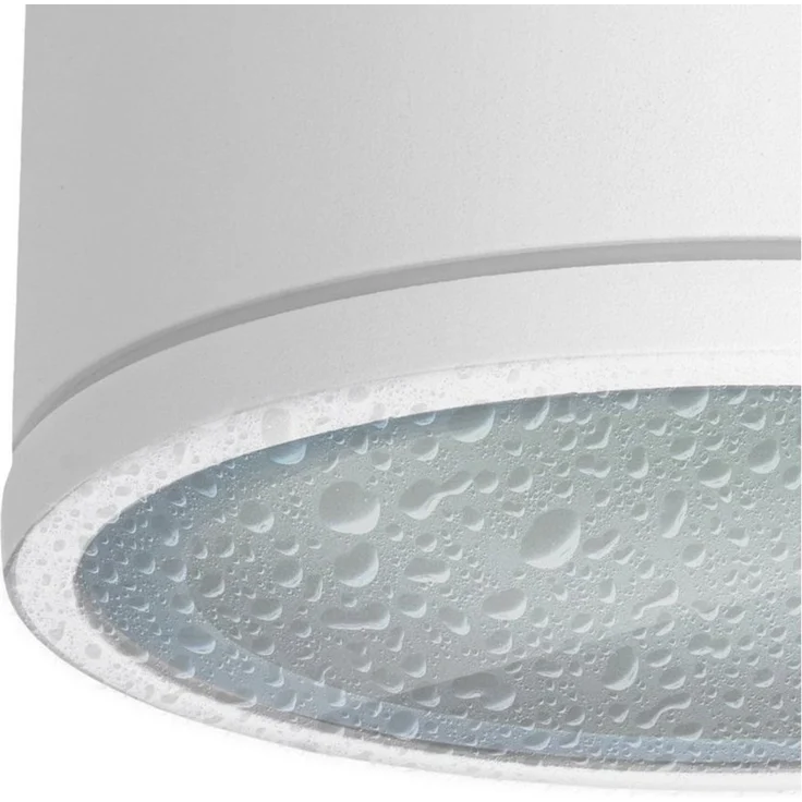 SSC-LUXon LED Außen-Deckenleuchte CELI-WX Aufbaustrahler IP44 flach in weiss mit LED GX53 dimmbar 6W, Warmweiß bis Tageslicht – Bild 3