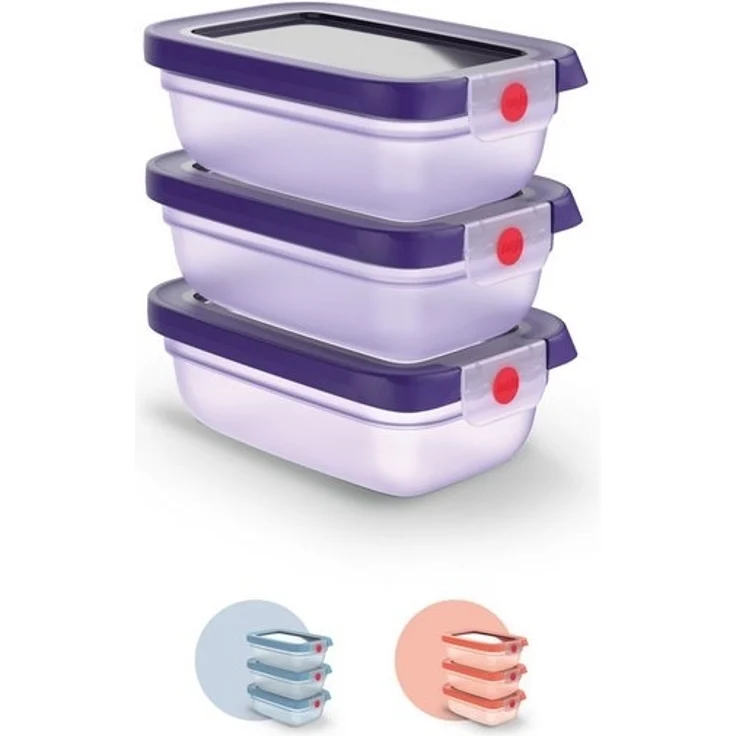 Emsa Frischhaltedose oneClick, Polyprophylen (PP), (Set, 3-tlg), verschlossen mit nur 1 x Klick, 100% dicht, made in Germany – Bild 4
