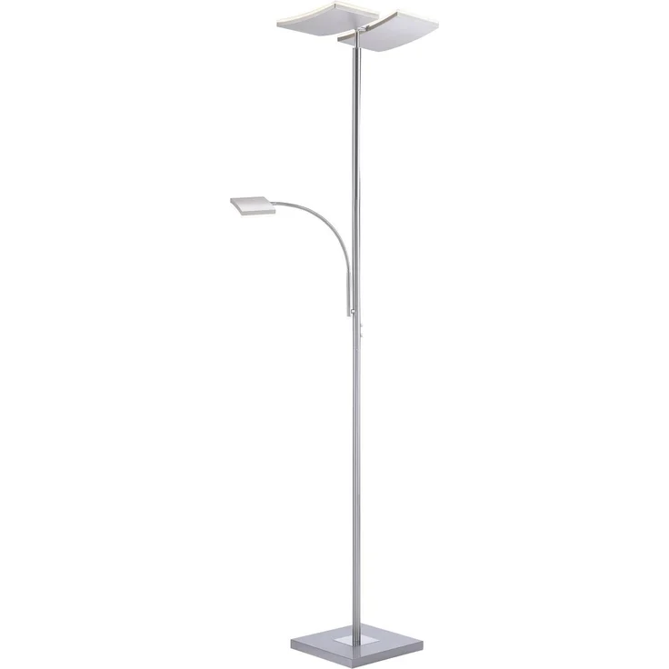 JUST LIGHT 11725-55 RUBEN LED Stehleuchte mit Lesearm 3000K dimmbar stahlfarben – Bild 6