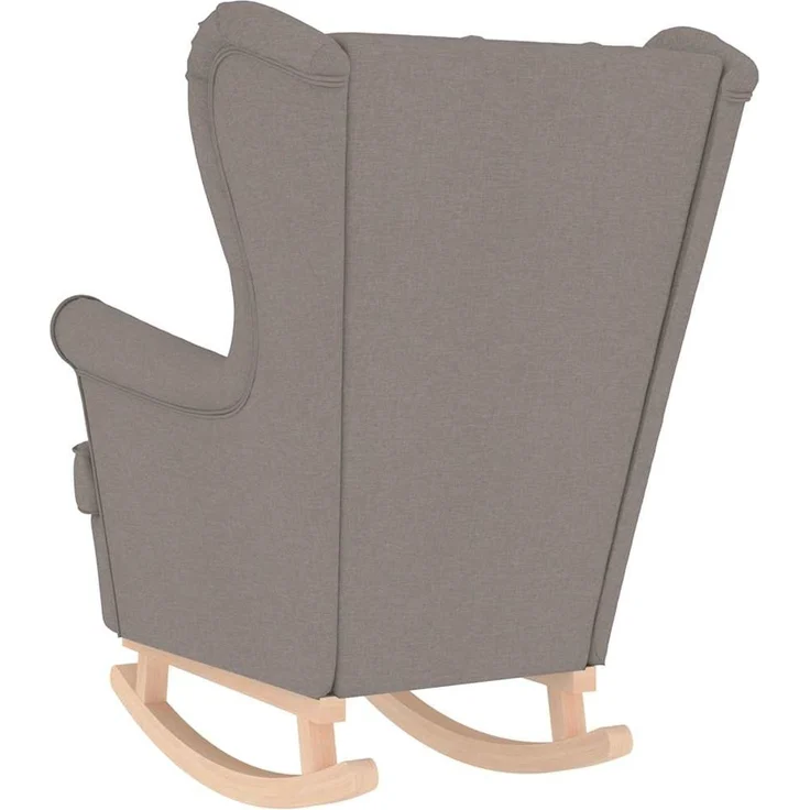 vidaXL Schaukelsessel Taupe 74x90x102 cm Stoff 4016925 – Bild 5