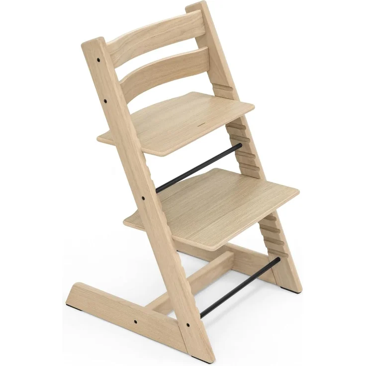 Stokke 'Tripp Trapp' Hochstuhl, oak natural, höhenverstellbar, Eiche massiv, bis 110 kg