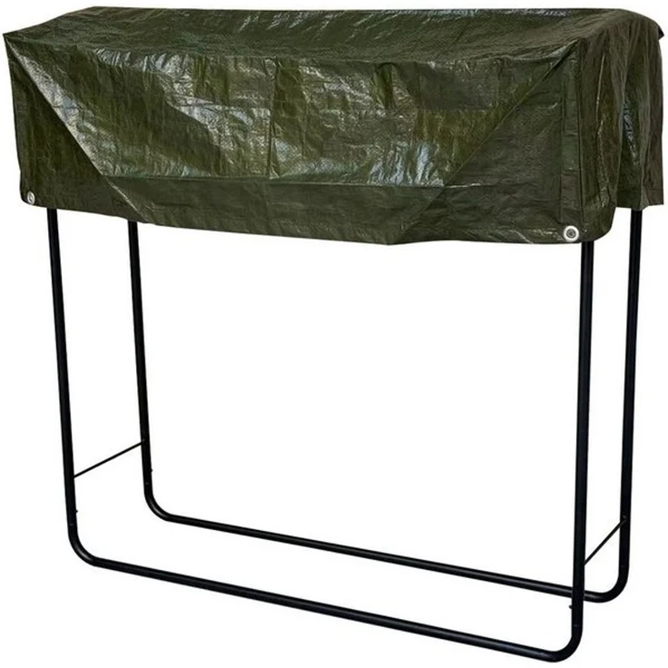 Kaminholzregal Brennholzregal Regenabdeckung Außen Stahl L100xH100cm – Bild 4