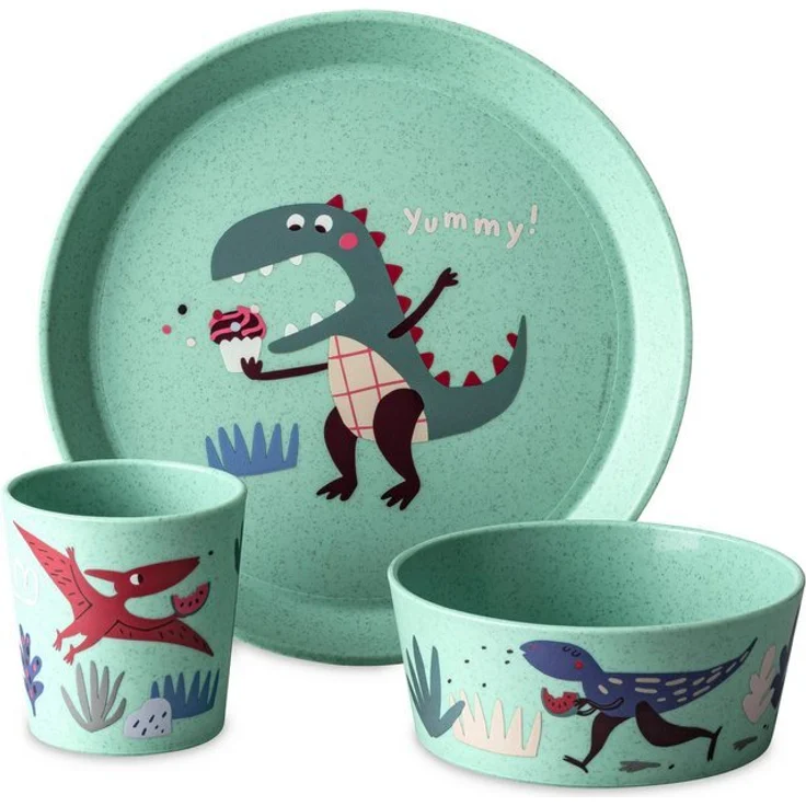 KOZIOL Kindergeschirr Rex 3-teilig – Bild 4