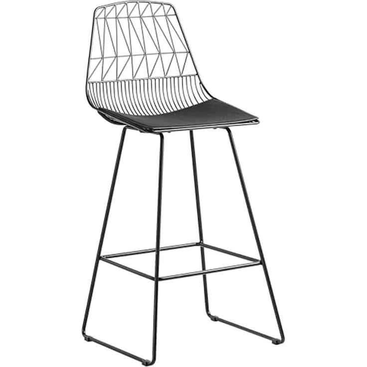 Barstuhl schwarz 2er Set PRESTON