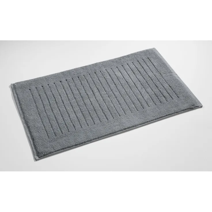 casa NOVA Badvorleger MICRO BL 50x80 cm grau Badteppich Badematte Duschvorleger Duschmatte Badeteppich